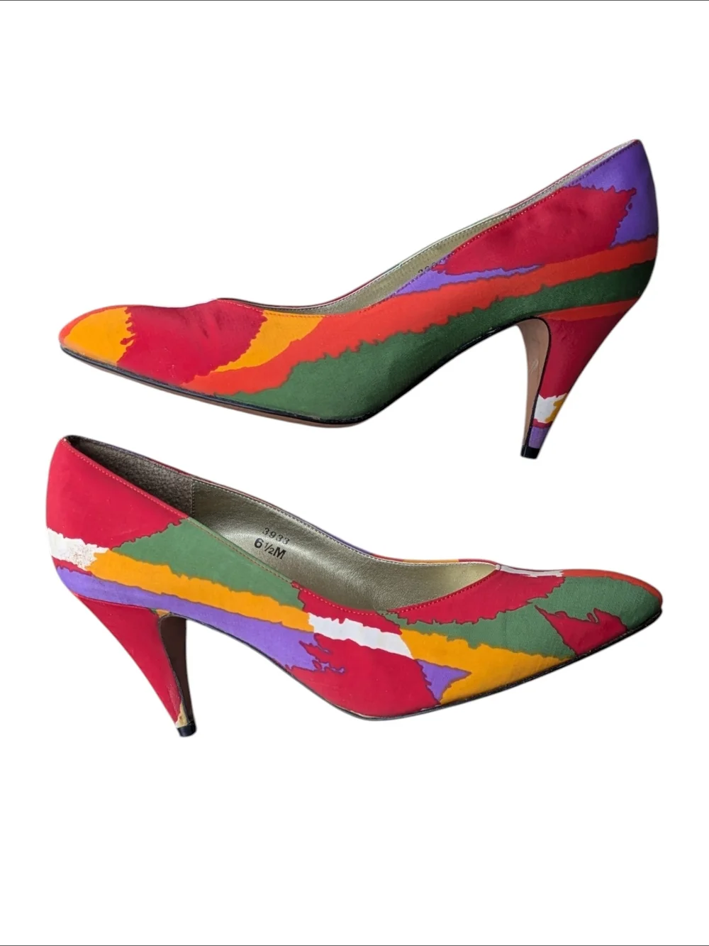 J Renee Multicolor Pointed-Toe Pumps Women's Size 6.5